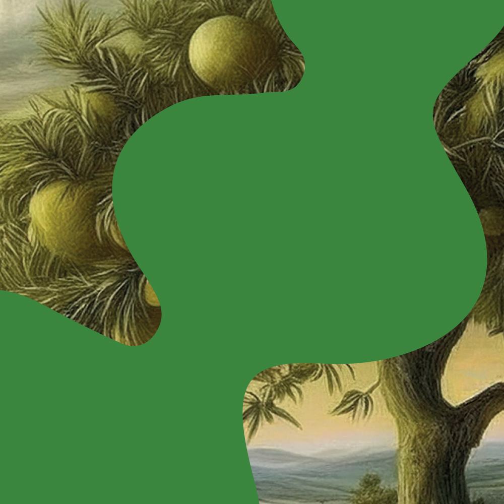 kos sestavljanke v obliki drevesa