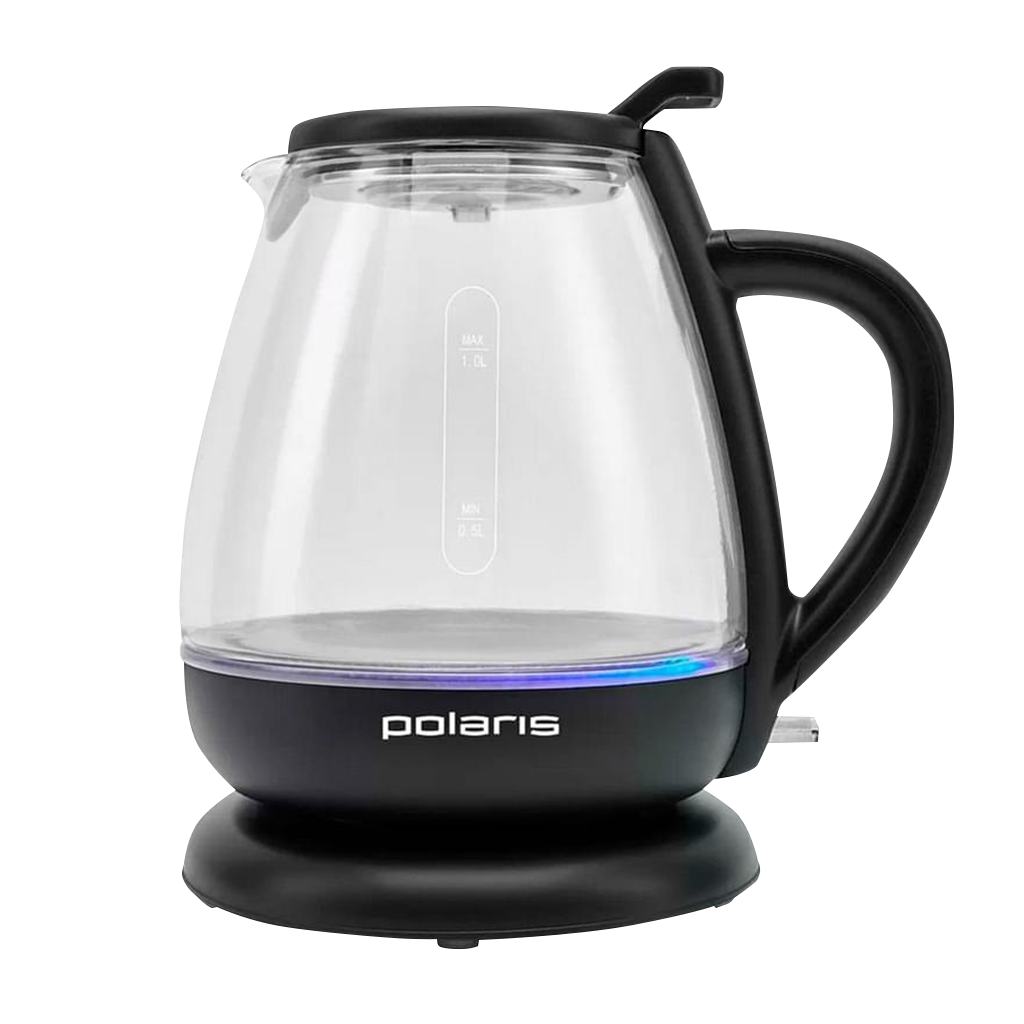 черный чайник из прозрачного стекла