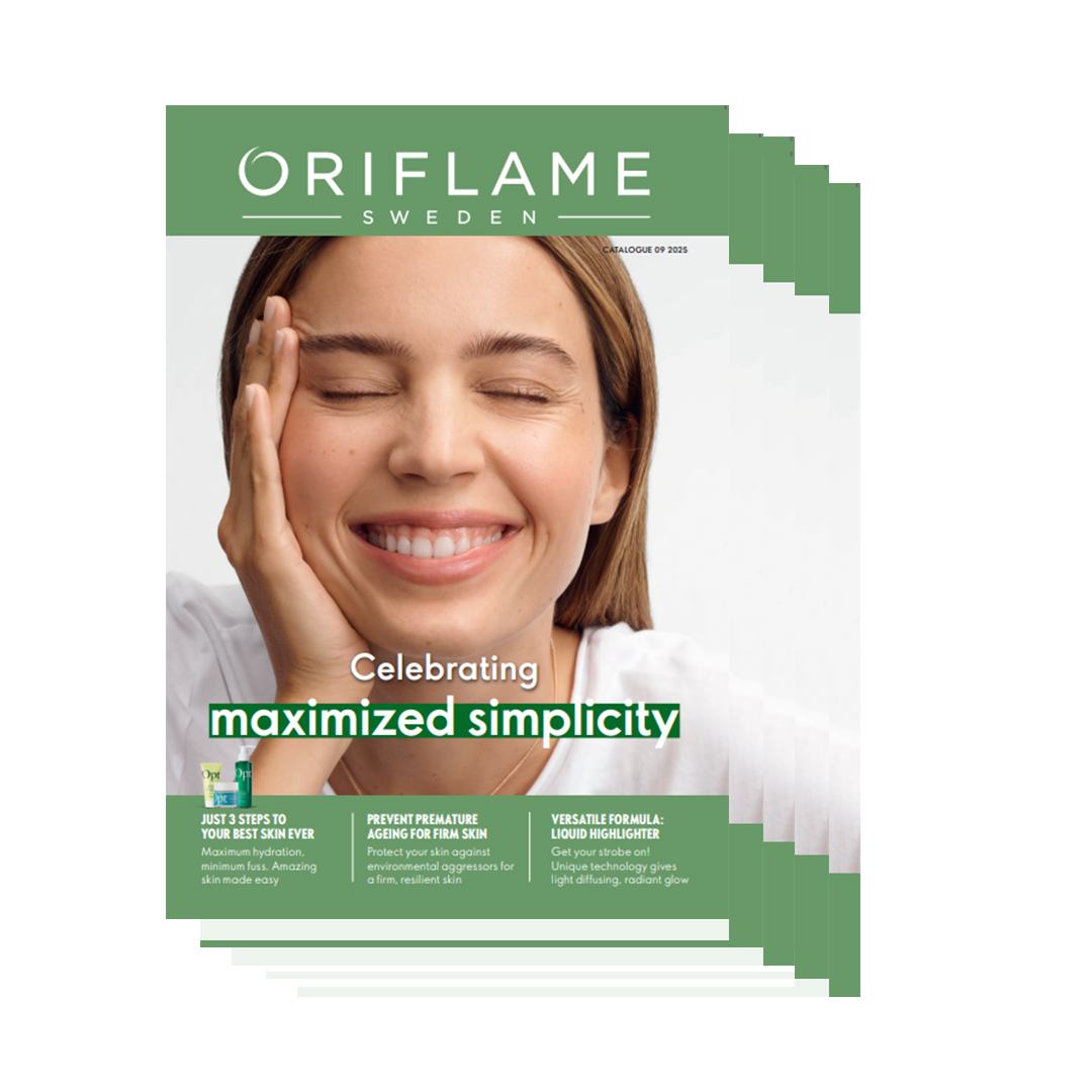 a magazine with a woman smiling