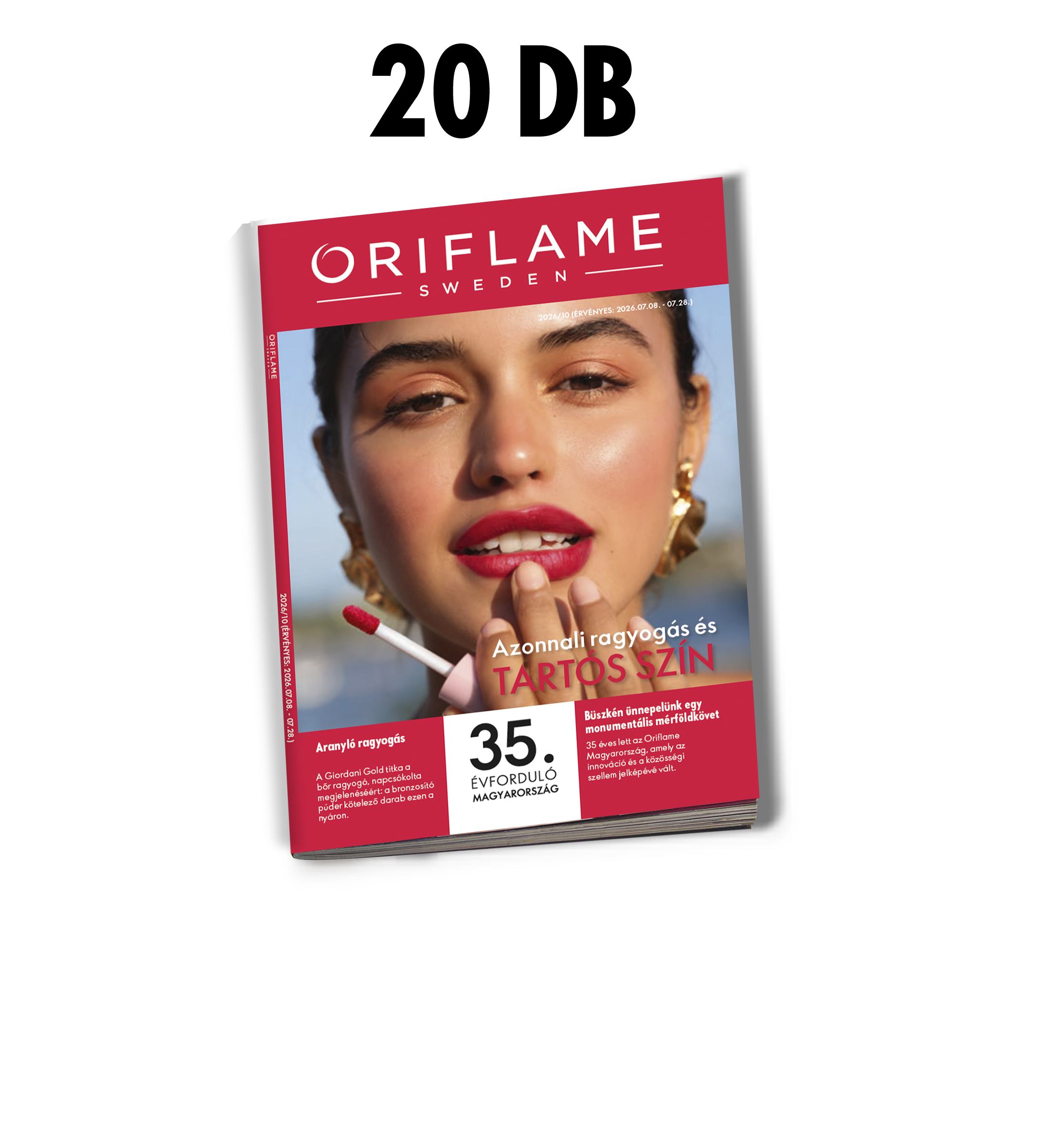 egy magazin, amelyen egy cigarettázó nő látható