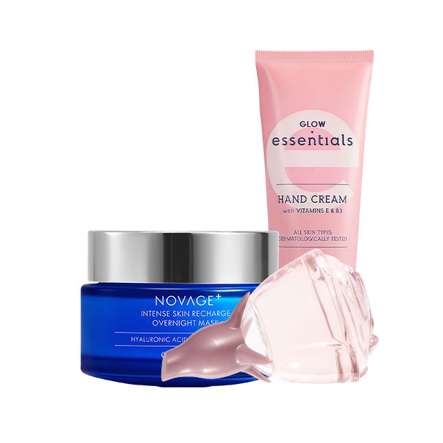 un grupo de productos de belleza