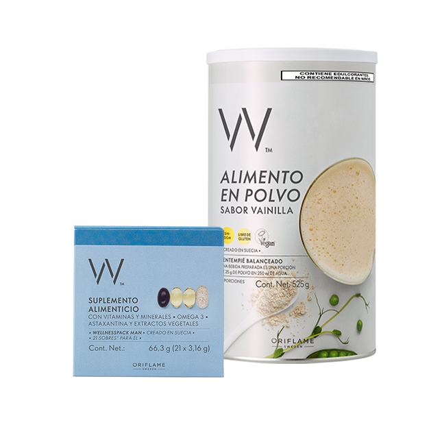 una lata blanca de polvo