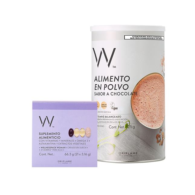 una lata de polvos y un envase