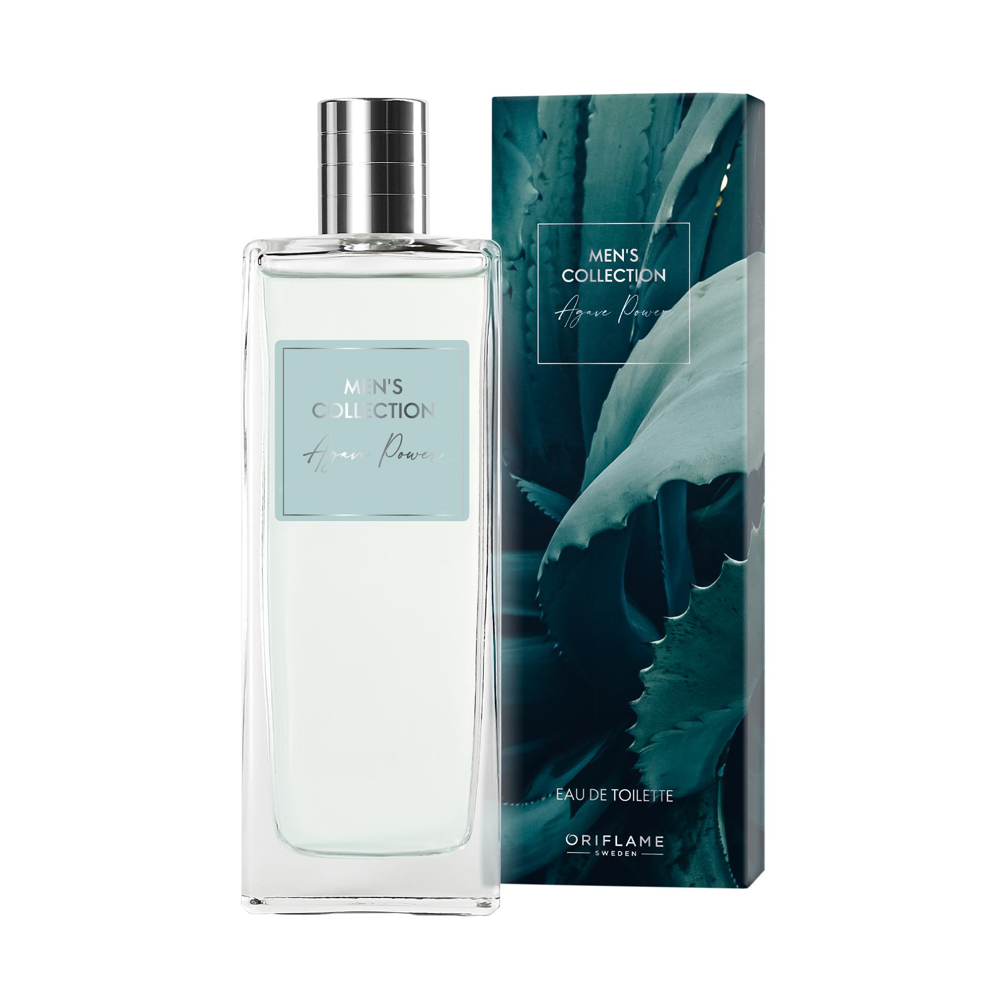 un frasco de perfume en una caja