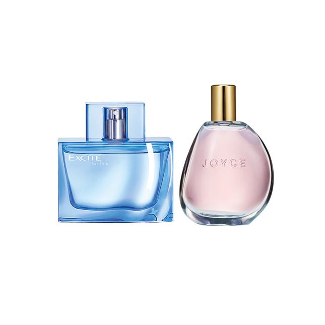 un par de frascos de perfume