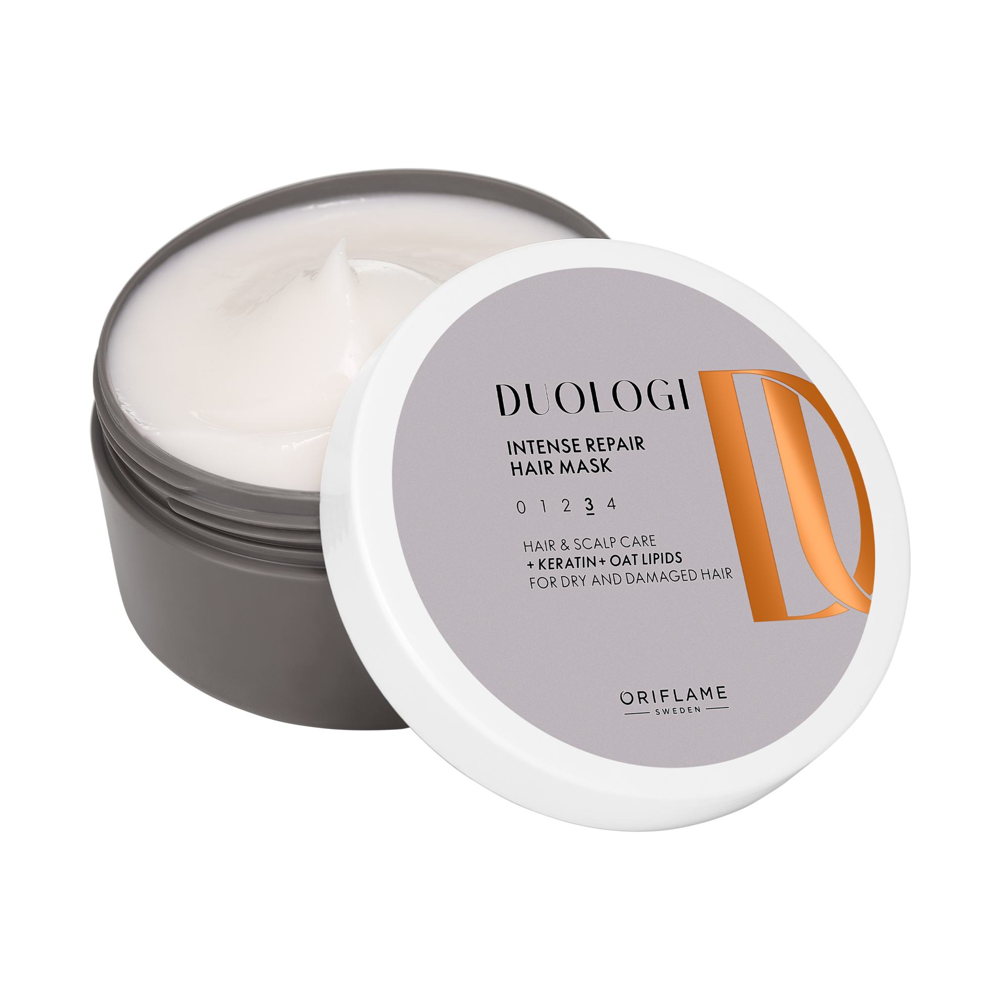 un frasco de producto para el cuidado del cabello